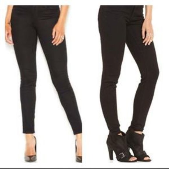 Rachel Roy Icon Mid Rise Skinny Black Jeans NWT sz 24 - Picture 1 of 11